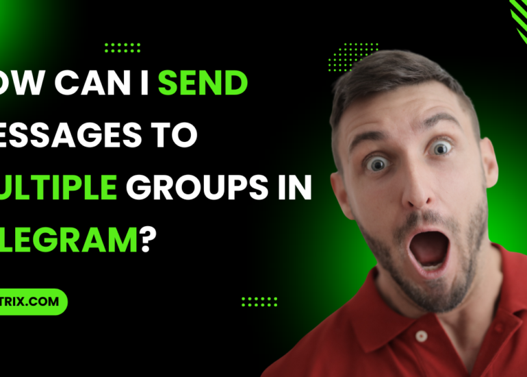 How can I send messages to multiple groups in Telegram