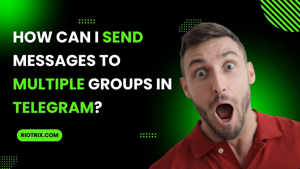 How can I send messages to multiple groups in Telegram